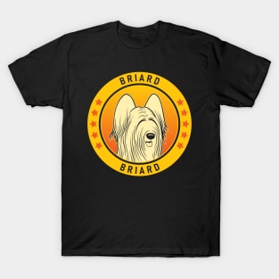 Briard Dog Portrait T-Shirt